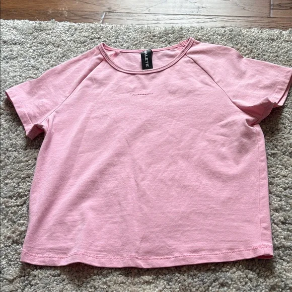Alphalete Baby Tee - Rose - Picture 2 of 5